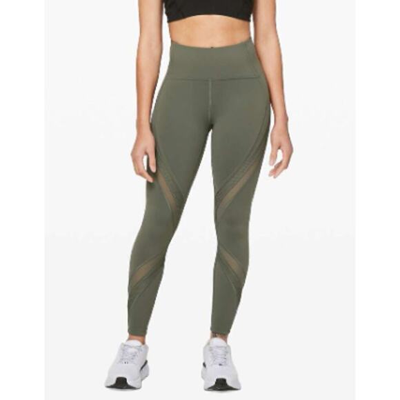 Lululemon Bootcamp Ready Tight 25" Green Sage SZ 10 - Picture 1 of 8
